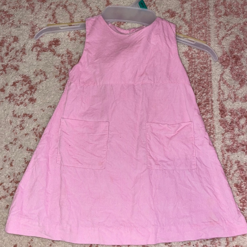 Classic Whimsy pink corduroy jumper